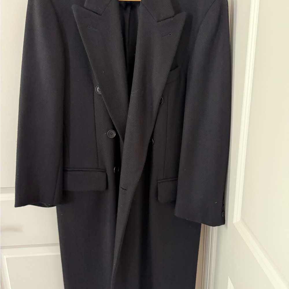 Black vintage Classic Trench Coat for Formal Occasions